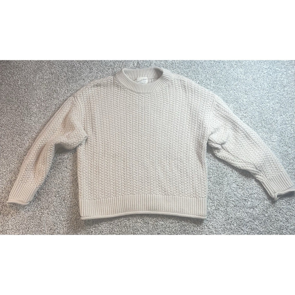 Universal‎ Threads Cream Cable Knit Weave Sweater Womens XS